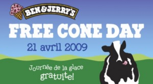 Ben & Jerry’s : Free Cone Day !